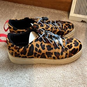 Brazilian fashion sneakers MATUSCHKA MIA size 39 leopard cowhide